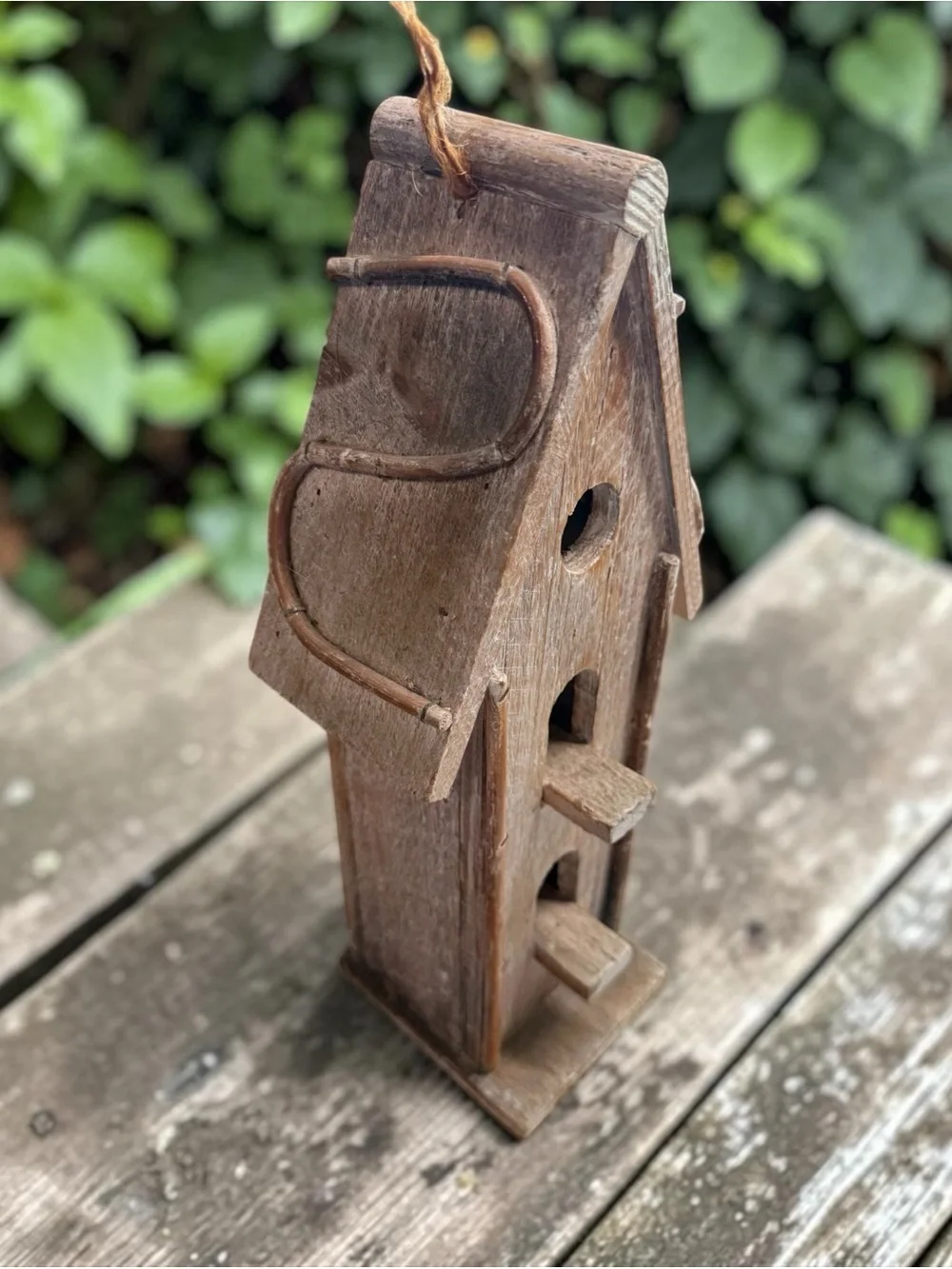 CURATED Rustic Wooden Birdhouse